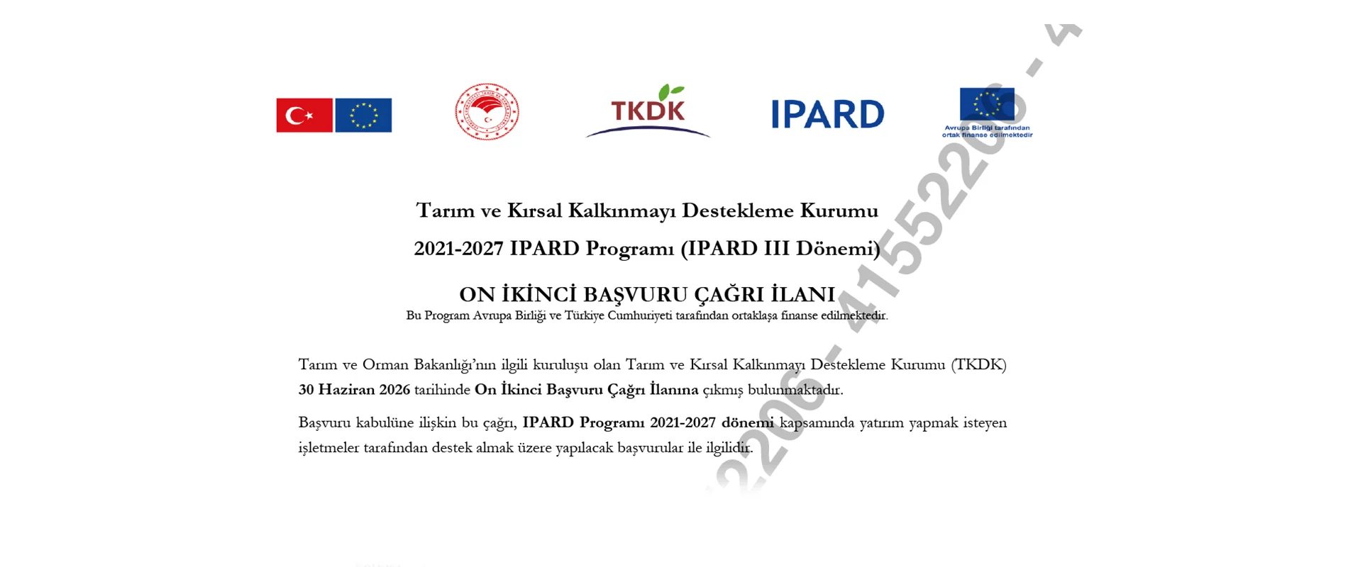 Tkdk 2021-2027 Ipard Programı (ıpard Iıı Dönemi) Uşak Belediyesi