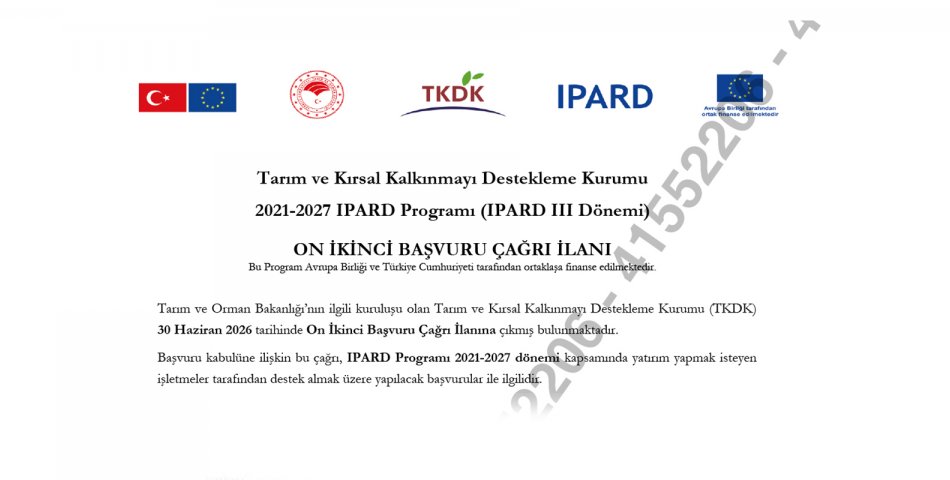 Tkdk 2021-2027 Ipard Programı (ıpard Iıı Dönemi)